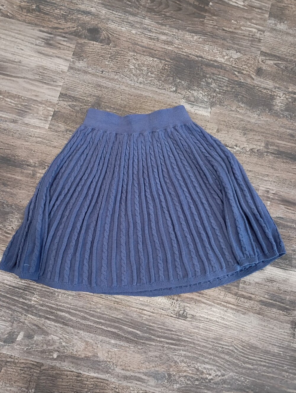 Polo by Ralph Lauren Periwinkle Blue Cable-Knit A-Line Skirt Girls Sz Medium New